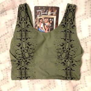 Curves N Combatboots NKD crop bra